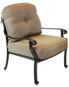 Elisabeth Cast Aluminum Deep Seating Patio Club Chair - Antique Bronze